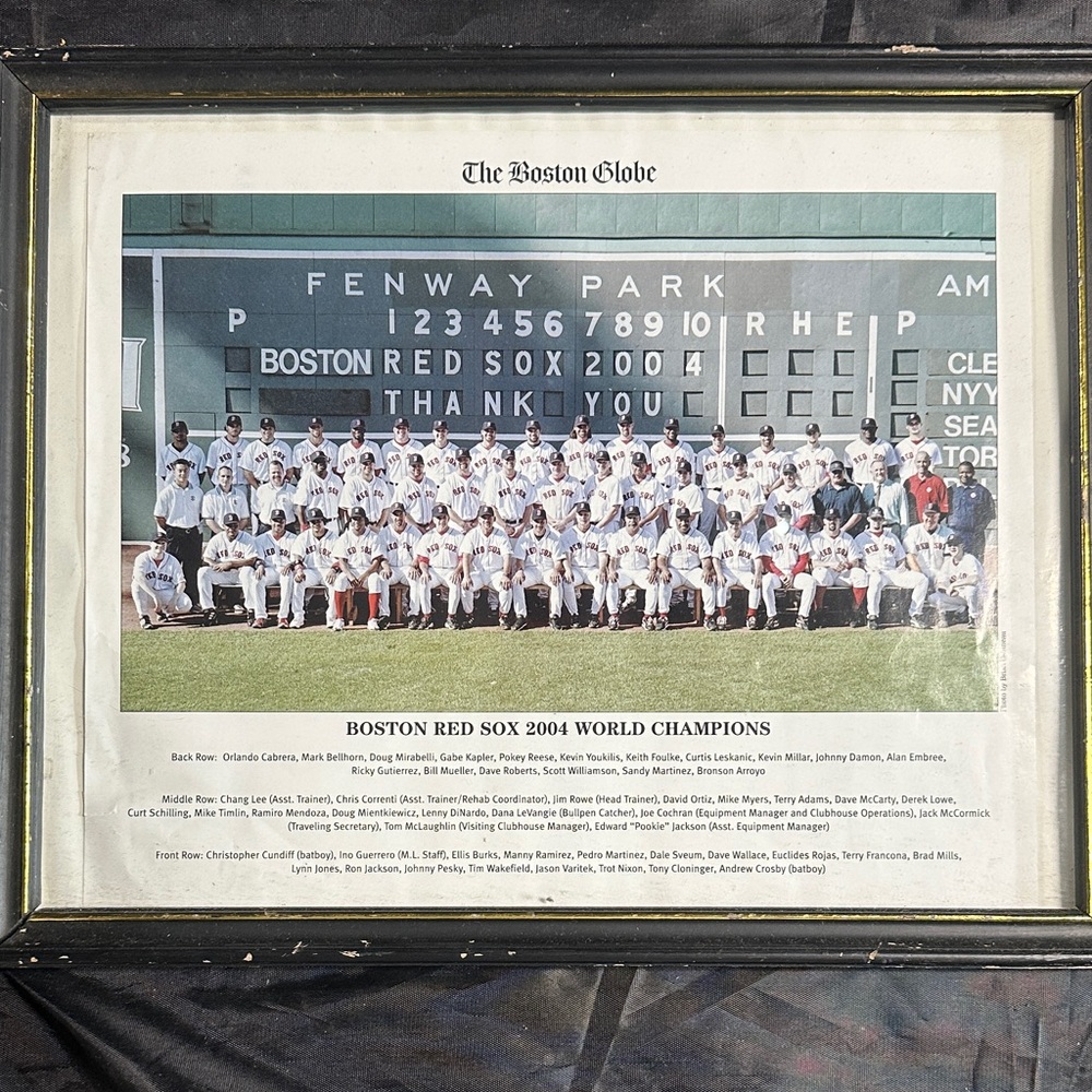 Boston Red Sox 2004 World Champions Framed Print